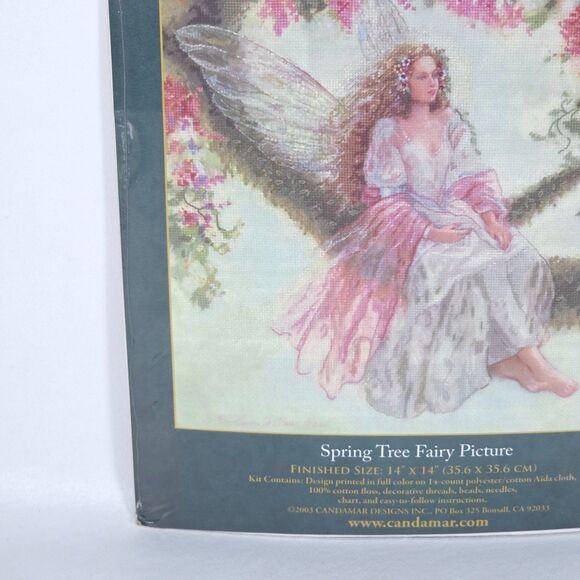 Candamar Designs Cross Stitch Kit 51419 Spring Tree Fairy Mary Baxter St Clair - Picture 4 of 11